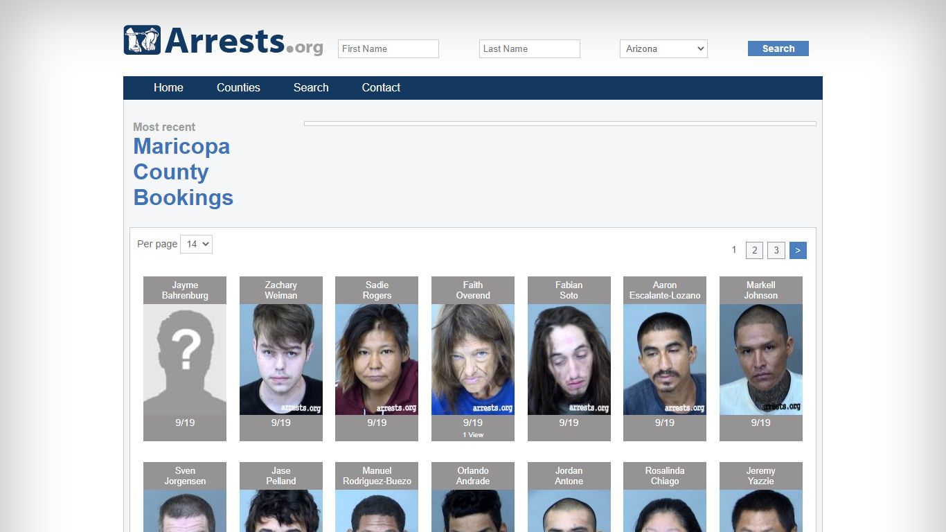 Maricopa County Arrests and Inmate Search