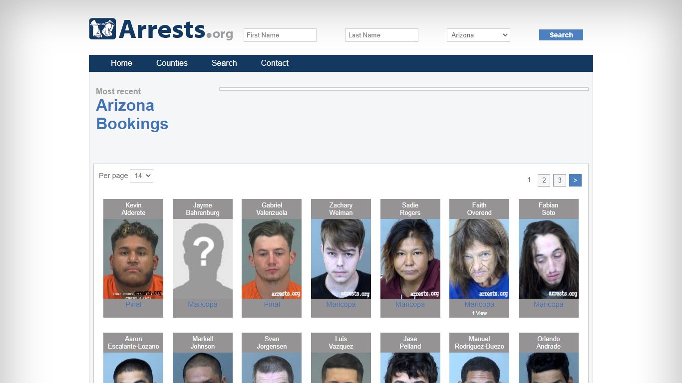 Arizona Arrests and Inmate Search